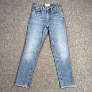 Everlane Medium Wash Classic Blue Denim The‎ Curvy Cheeky Jeans Women's Size 24